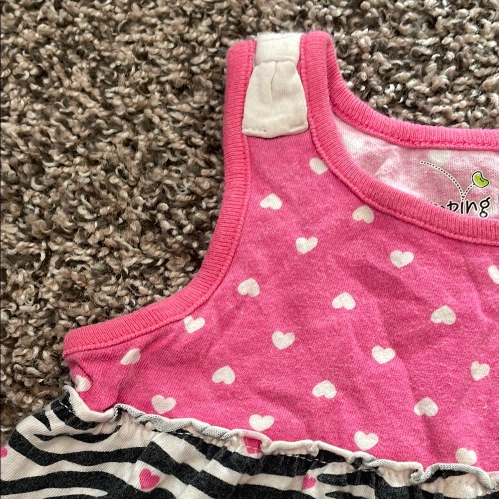 Jumping Beans Pink and Black Zebra Print Dress - Picture 3 of 9